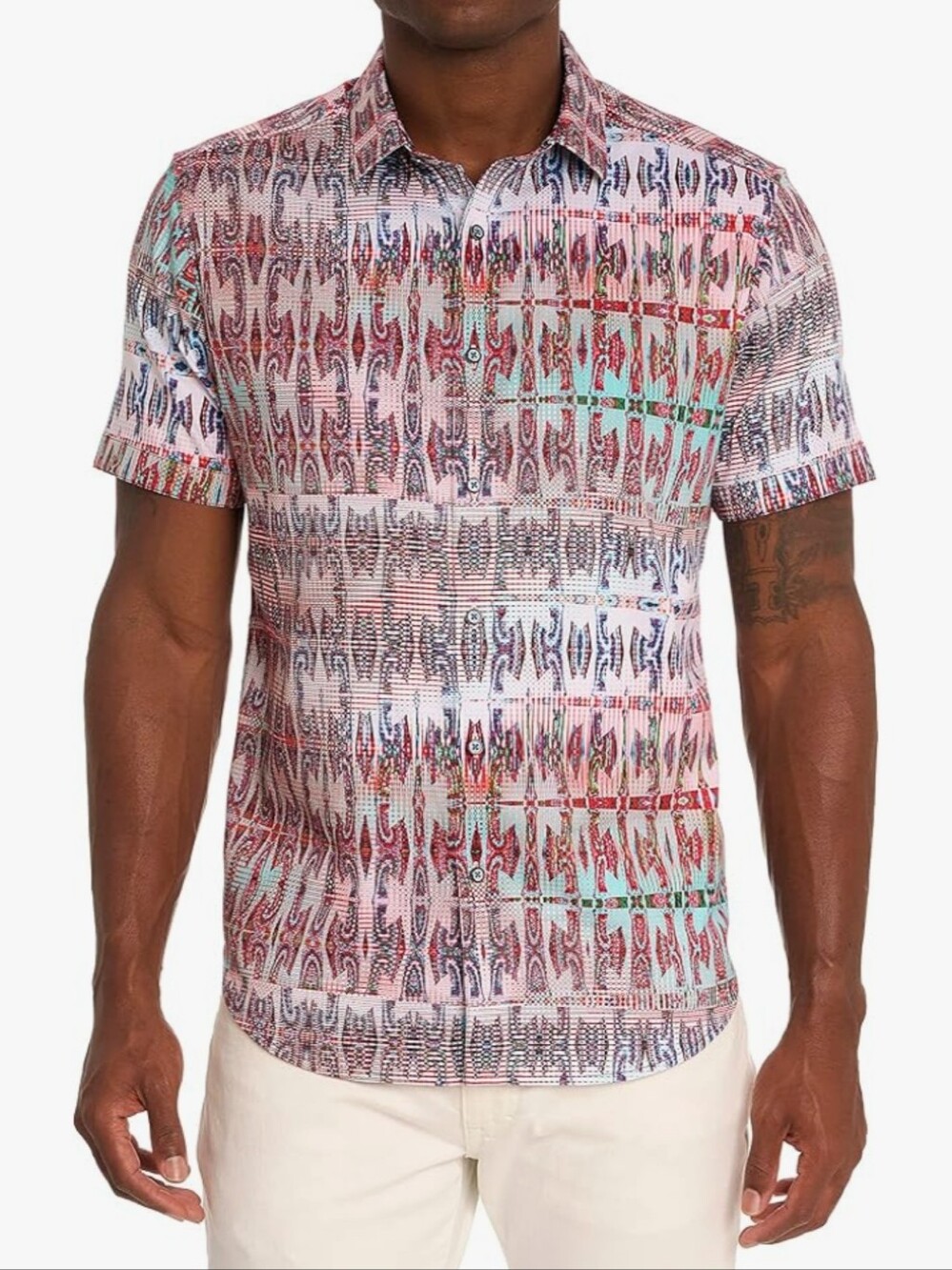 Robert Graham Men's High Times Patterned Woven Shirt - Multi Large Nwt - Picture 3 of 15